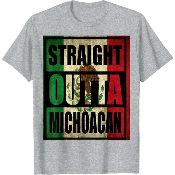 Velto STRAIGHT OUTTA MICHOACAN MEXICO T-Shirt T-Shirt All Size S-5XL