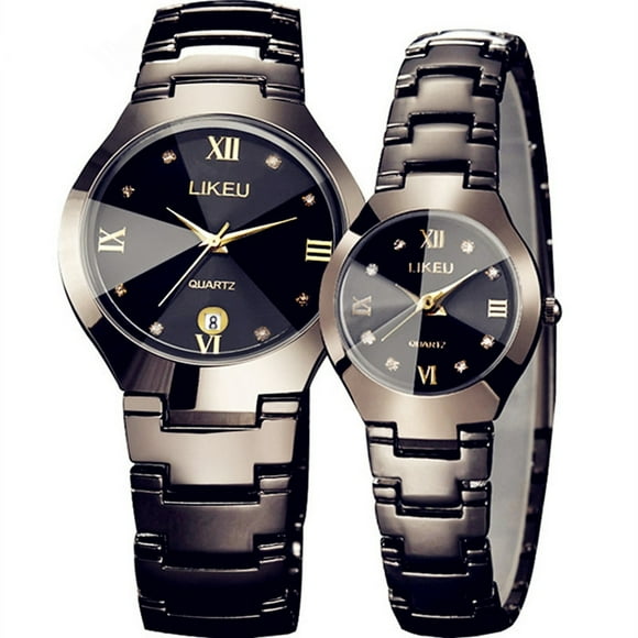 YUANXIN Fashion Creative Luxurious Couple Watches Elegant Women's Watch Business Mens Watches Waterproof Lightweight Bracelet Watch Beautiful Wrist Quartz Stainless Steel Shock Resistant Watches