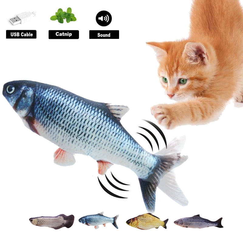 EFINNY Electric Flopping Fish Cat Toy, USB Rechargeable Realistic