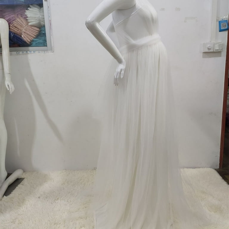 Vedolay Plus Size Maternity Photoshoot Dress, Pregnancy Photography Outfit  - Stretch Lace Off Shoulder, White S - Walmart.com