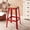 Red, variant on Rustic aesthetic and easy mobility - Create a cozy dining space with a teal and natural bar stool