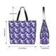 thumbnail image 5 of Disketp Skull Flower Bolsa Tote Estampada para Mujer, Bolso de Hombro y de Mano para Compras y Viajes, 5 of 8