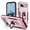 Pink+Rose, variant on for Google Pixel 7 Pro Armor Case with Camera Lens Slide Protection [Military Grade Drop Tested] for Magnetic Car Mount Ring Holder Kickstand Protective Heavy Duty Phone Case,Pink+Rose