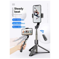 thumbnail image 3 of L08 Gimbal Tripod Selfie Stick Bluetooth Handheld Stabilizer Mobile Phone Holder Adjustable Black, 3 of 6
