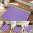 thumbnail image 6 of Purple 2x3 Door Mat Rug, Farmhouse Burlap Solid Purple Color Modern Linen Texture Non-Skid Rubber Backing Large Rectangle Rugs - Living Room Bedroom Home Office, Indoor Floor Mat Carpets Washable Rug, 6 of 9
