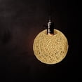 thumbnail image 1 of BRIGHTFUFU 2Pcs Hanging Lamp Shades Brown Paper Rope Rustic Small Light Shades Bedroom Decoration, 1 of 8