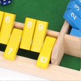 thumbnail image 2 of Wooden Dice Board Game Home Pub Holiday Party 4 Players Family Table Math Games for Adults Kids Green Bottom, 2 of 4