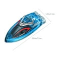 thumbnail image 3 of ABPWLY Toys Mini Remote Control Boat 2.4GHz High Speed RC Ship with LED Lights 100m Range 18min Playtime for Pool Bathroom Outdoor Toys, 3 of 7