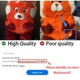 thumbnail image 2 of Red Bear Plush Doll,  Red Meilin Panda Plush, Cute Stuffed Aminal Plush Doll Gift for Fans and Friends, 2 of 5
