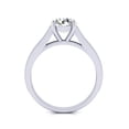thumbnail image 3 of SuperJeweler 2 Carat Round Shape Moissanite Engagement Ring In 14 Karat White Gold For Women, 3 of 5