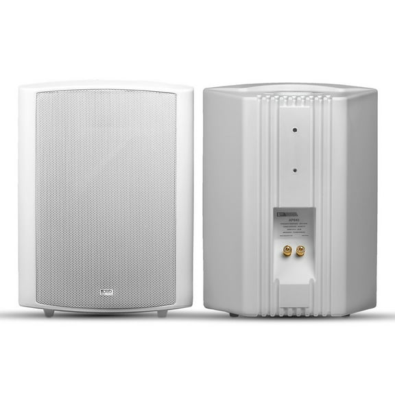 OSD AP840 8" High Definition Outdoor Patio Speaker Pair 180W, IP54 Rated, White