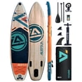 thumbnail image 7 of AILIEFSUN Wood Grain, 11'*34”*6“Ailiefsun Stand Up Paddle Board Inflatable Stable Sup Board with Fishing Paddleboards Accessories for Adults Youth Wide Non-Slip Deck Surfboard, 7 of 7