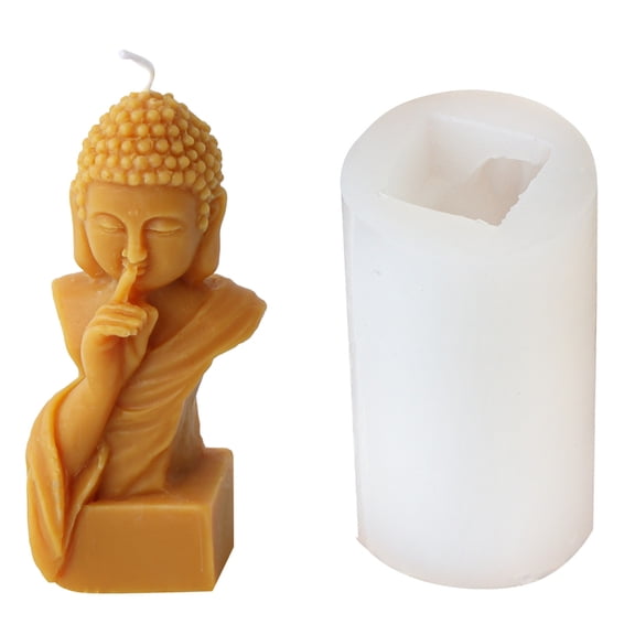 lanema Multifuntional Silicone Molds Artistic Molds Buddhas Shape Silicone Candle Molds Easy Demolding Mold for Making Candle