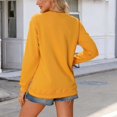 thumbnail image 4 of BODOAO Women's Graphic Sweatshirt Be Kind Crewneck Long Sleeve Pullover Oversized Loose Fit Casual Positive Quote Fall Winter Top for Women Inspirational Fashion Wear Yellow XL, 4 of 5