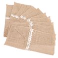 thumbnail image 2 of Lace Cutlery Bag, 20Pcs Lace Decoration Burlap Tableware Utensil Holders Beautiful Practical  For Receptions, 2 of 8