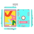 thumbnail image 4 of Allytech Shockproof Case for Apple iPad 10.2" 8th/7th Generation, iPad 10.2" Case, Heavy Duty Protection Shock-Absorption Bumper Anti-scratch Case Cover for Apple iPad 10.2" 2020/2019,Aqua/Rose, 4 of 6