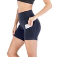 thumbnail image 1 of KingShop Shorts with Pockets for Women High Waisted Tummy Control Soft Workout Shorts for Yoga Athletic Running Cycling, 1 of 6
