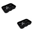 thumbnail image 4 of Kearding Molde de bola de hielo DIY para hacer cubitos de hielo de 6 cavidades, molde de silicona para Bar de casa, fiesta, verano, whisky, vino, Negro 2piezas Kearding CBP155962, 4 of 6