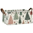 thumbnail image 2 of Christmas Trees Storage Bins with Handles Foldable Storage Baskets for Shelves Organizer Cloth Baskets, 2 of 8