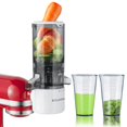 thumbnail image 1 of KITCHTREE Masticating Juicer Attachment for KitchenAid Stand Mixer, 4.2" Large Feed Chute Fit Whole Vegetables & Fruits, Slow Cold Press Juicing, Inc, 1 of 8