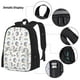 thumbnail image 3 of Disketp Funny Kawaii Unicorns Dancing Mochila Estampada de Gran Capacidad con Lonchera y Estuche, Set de 3 Piezas para Estudiantes, 3 of 7