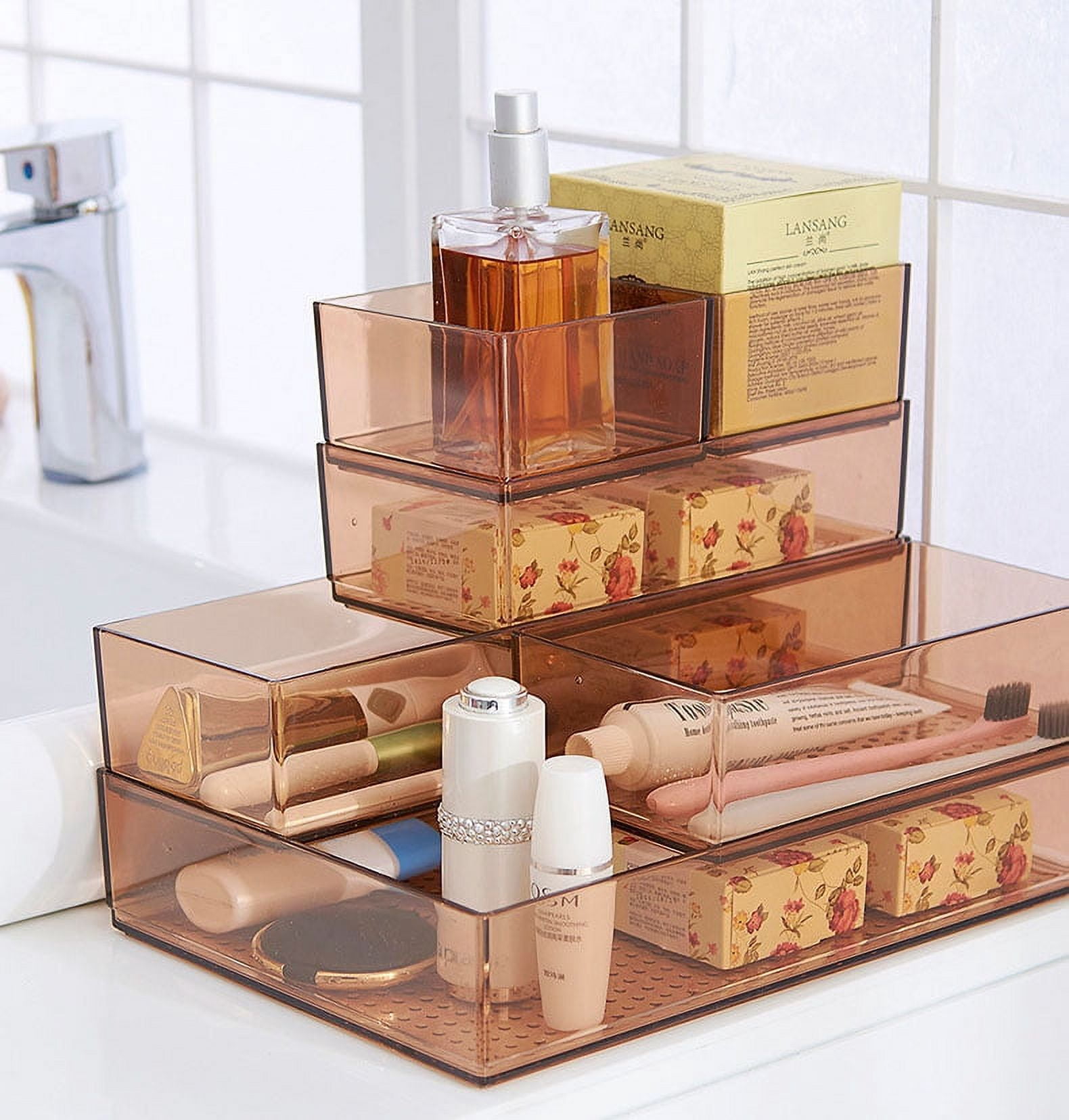 imUfer 15.7*23.6 Inches Upgraded Drawer Tableware Storage Box Set Suitable For Drawer Compartment Storage Desktop Classification Overlay Storage Organization
