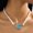Blue, variant on SKQIT Women's Imitation Pearl Choker Necklace, Blue Enamel Scallop Shell Pendant Necklace, Ocean Beach Vacation Jewelry for Women