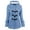Blue#1, variant on GaThRRgYP Womens Coats under $10,Women Color Horn Buttons Cardigan Padded Hooded Coat Jacket Overcoat