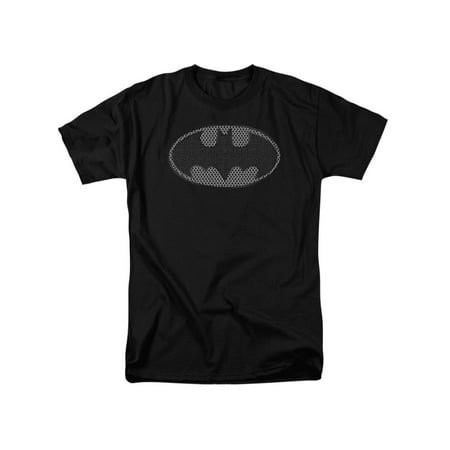 Unisex Chainmail - Batman Men's Chainmail Shield T-shirt Black