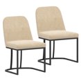 thumbnail image 5 of !nspire Modern Fabric Dining Chair, Set of 2-Color:Beige, 5 of 6