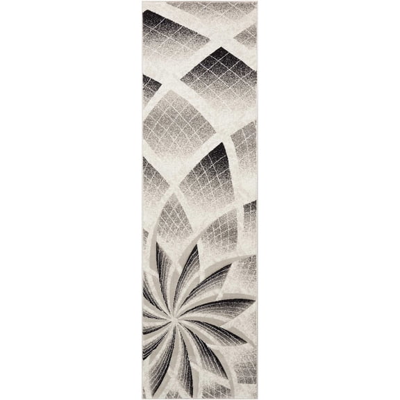 Nourison Soho Grey Area Rug SOH03 2'2" x 7'6"