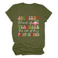 thumbnail image 3 of Chemises Décontractées de Noël pour Femmes Col Rond Manches Courtes Tee Tops Tunique Blouse Manches Longues T-Shirt Pack Manches Longues pour Femmes Grandes Chemise Raglan Beige, 3 of 3