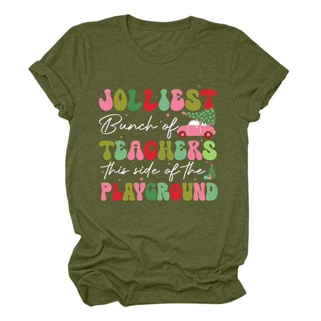 T-Shirt Décontracté de Noël pour Femmes Col Roulé Simulé Manches Longues Imprimé Col Rond T-Shirts pour Femmes Chemises de Course Manches Courtes Blouse Tunique T-Shirts Spandex