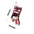 thumbnail image 3 of Xihbxyly Ofertas Por Tiempo Limitado Hoy Media Navideñas Tejidas con Diseños de Papá Noel y Muñeco de Nieve Bolsas de Regalo Rojas Ideales para Colgar En Árbol de Navidad, 3 of 7