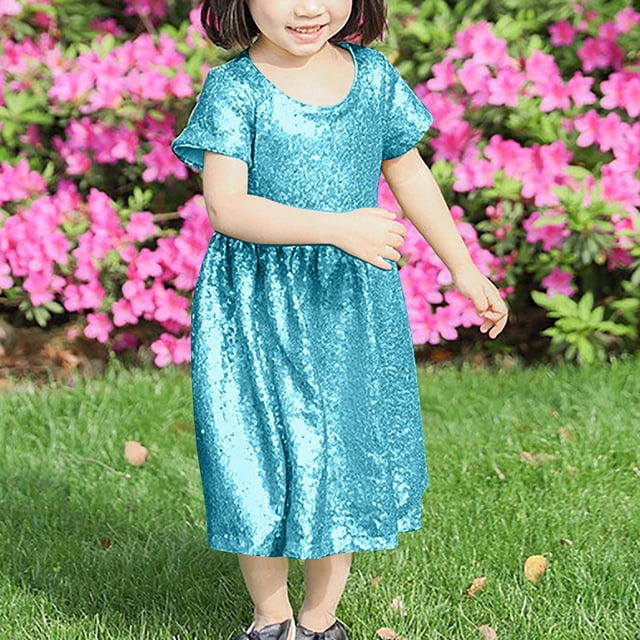 LOVZFMLL Robe de Noël Imprimée à Manches Longues Extensible Ligne A Robe de Récital Scolaire Robe à Manches Longues Col Rond