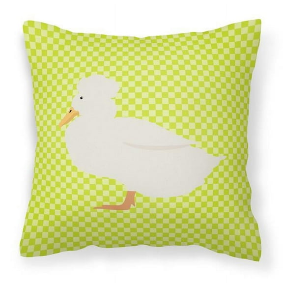 Carolines Treasures BB7683PW1414 Crested Duck Green Fabric Decorative Pillow, 14 x 14 in.