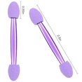 thumbnail image 2 of Akstore 200PCS Disposable Dual Sides Eye Shadow Sponge Applicator Eyeshadow Brushes Makeup Brush (Purple), 2 of 3