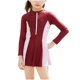 thumbnail image 1 of Traje de Baño de Entrenamiento de Moda para Niños, Material de Nylon Suave Spandex, Colores Negros Y Azules Oscuros, 1 of 7