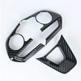 thumbnail image 1 of 3Pcs Abs Carbon Fiber Steering Wheel Trim for Toyota for Rav4 2019-2024, 1 of 9