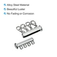 thumbnail image 4 of Uxcell Layering Necklace Clasps, 4Pack 4 Strands Slide Magnetic Tube Lock Clasps Silver, 4 of 7