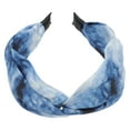 thumbnail image 4 of Unique Bargains 1 Pc Wide Tie Tie-dye Headbands for Women Blue, 4 of 6