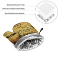 thumbnail image 6 of Sikiie Coffee Vintage Oven Mitts and Pot Holders, Silicone Oven Gloves, Heat Resistant Oven Mitts 4Pcs Set, 6 of 6