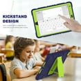 thumbnail image 4 of XYX Case for 10.2 inch iPad 9th/8th/7th Generation (2021/2020/2019), Dual Layer Slim Heavy Shockproof Rugged Protective Cover Case with Kickstand (Navy Lime), 4 of 7