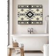 thumbnail image 6 of Brown Aztecs Wall Art for Living Room,Canvas Picture Wall Decor for Bathroom Bedroom,Southwestern Stripe Native American Boho Painting Artwork for Office Kitchen Hallway Dining Room Decor 12"x16", 6 of 8