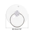 thumbnail image 2 of Unique Bargains 50pcs 1/8' Small Suction Cup with Rings Clear Suction Cup Strong Sucker for Glass Window Kitchen Wall Hook, 2 of 4