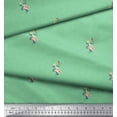 thumbnail image 3 of Soimoi Cotton Duck Fabric Dot,Leaves & Peony Floral Print Fabric by Yard 42 Inch Wide, 3 of 3