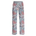 thumbnail image 4 of Iaqnaocc Valentine's Day Pajama Pants Women Baggy Casual Love Heart Print Lounge Pants Soft Warm Pants Fashion Comfy Waisted Drawstring Pajama Lounge Pants Light Blue M, 4 of 5