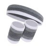 CSChome Moisture Wicking Wristband Sweatbands Set Soft Elastic Wicking Wristbands Breathable Quick-drying Vibrant Color Headband Athletic Bands Set