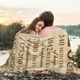 thumbnail image 5 of 20th Anniversary Blanket Gifts for Him, 20th Anniversary Wedding Gifts for Wife Couple, Gifts for 20th Anniversary, 20 Year Anniversary Wedding Gifts, 20th Anniversary Decorations Blanket 50"X60", 5 of 6