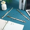 thumbnail image 4 of 4pcs Iron Notebook 3-Ring Loose Leaf Book Binder Hinged Clamp O Rings Binding Spines Combs for Organizers Planners 278x20~24.5x23.5mm Hole: 5x4mm Inner Diameter: 20mm, 4 of 9